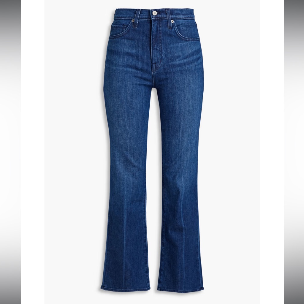 Nili Lotan - Faded High-Rise Bootcut Jeans Xs 26